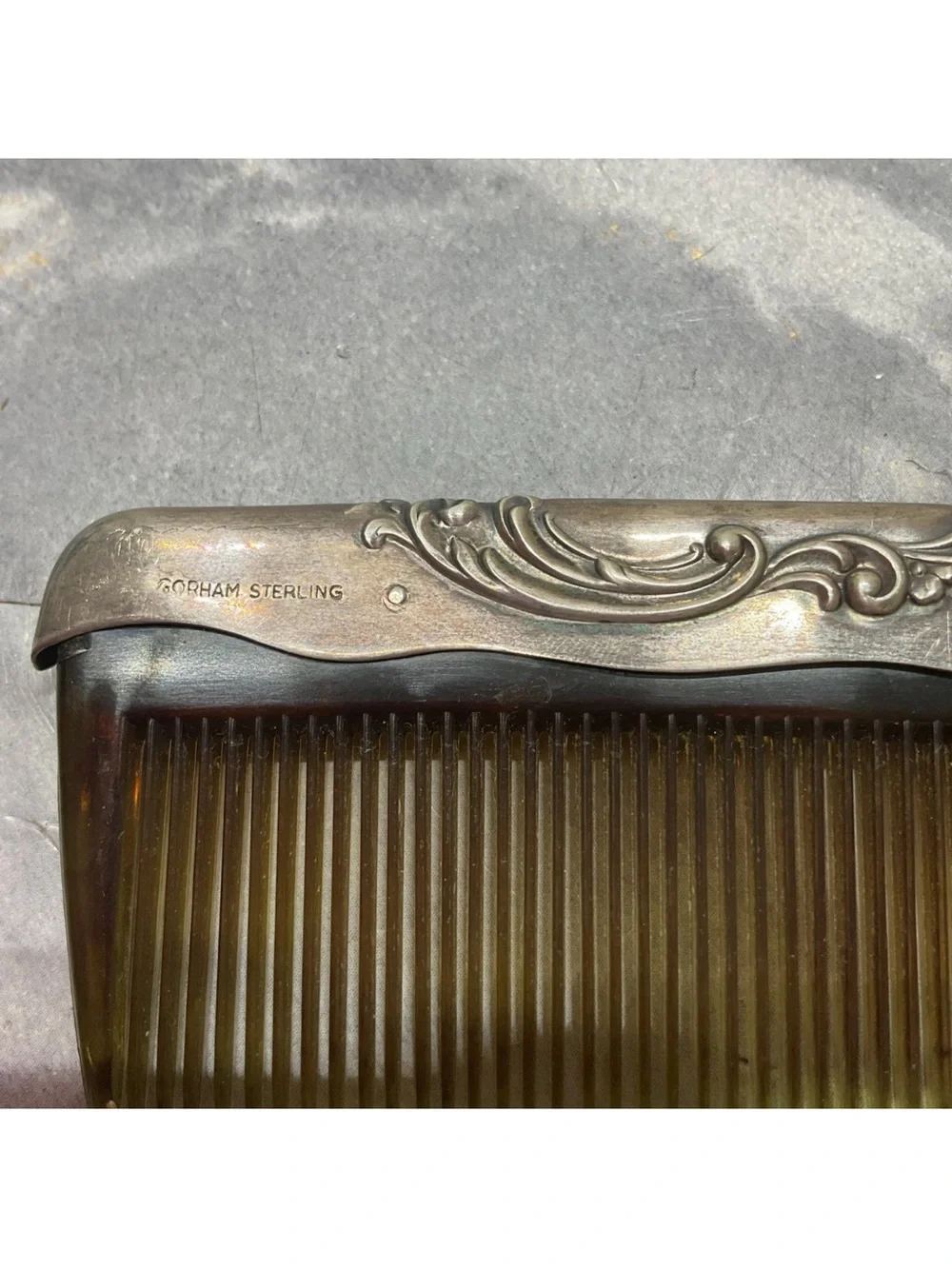Gorham Sterling Comb Flower Pattern